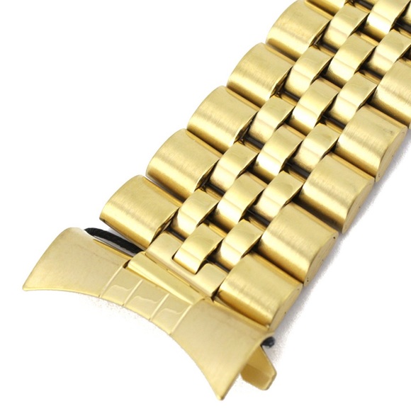 Hadley Roma Men’s Gold Watch Band Bracelet - Picture 2 of 6